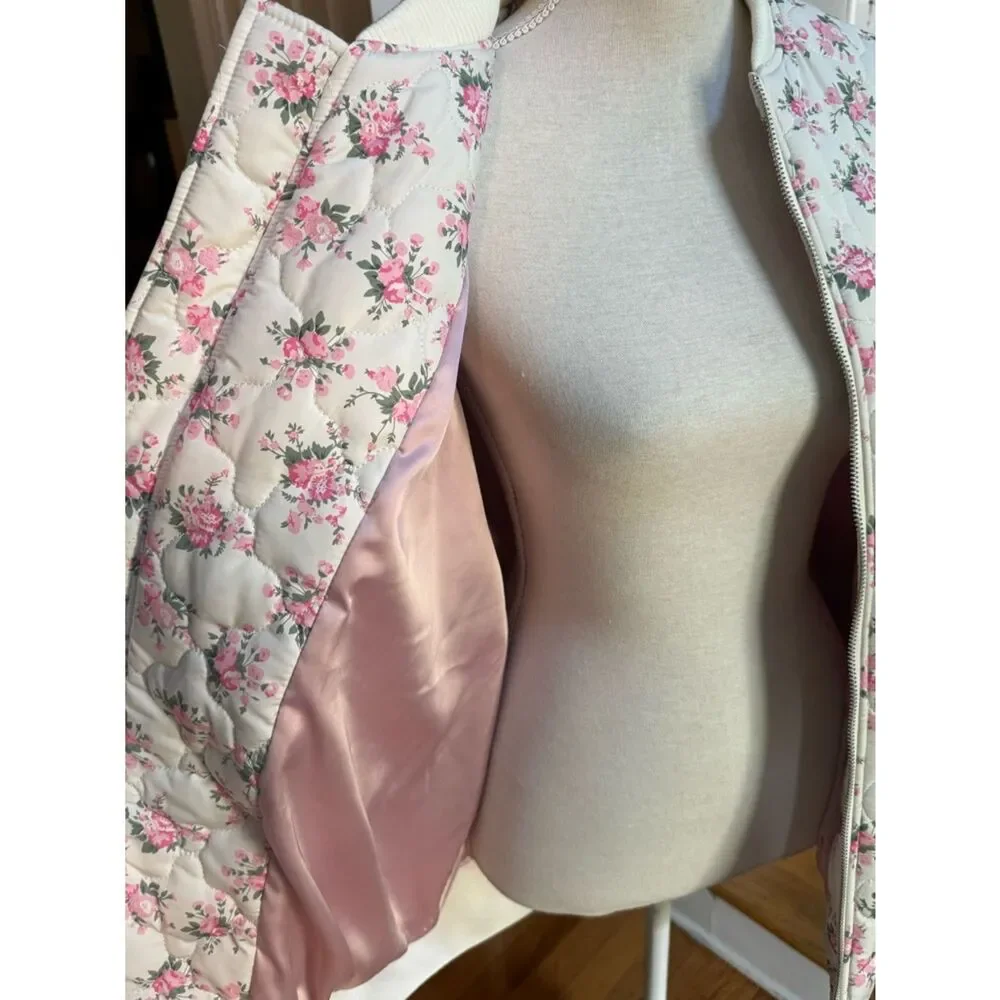 MABLE MALLORY OVERSIZED
BOMBER JACKET Floral M NWOT - Picture 6 of 6